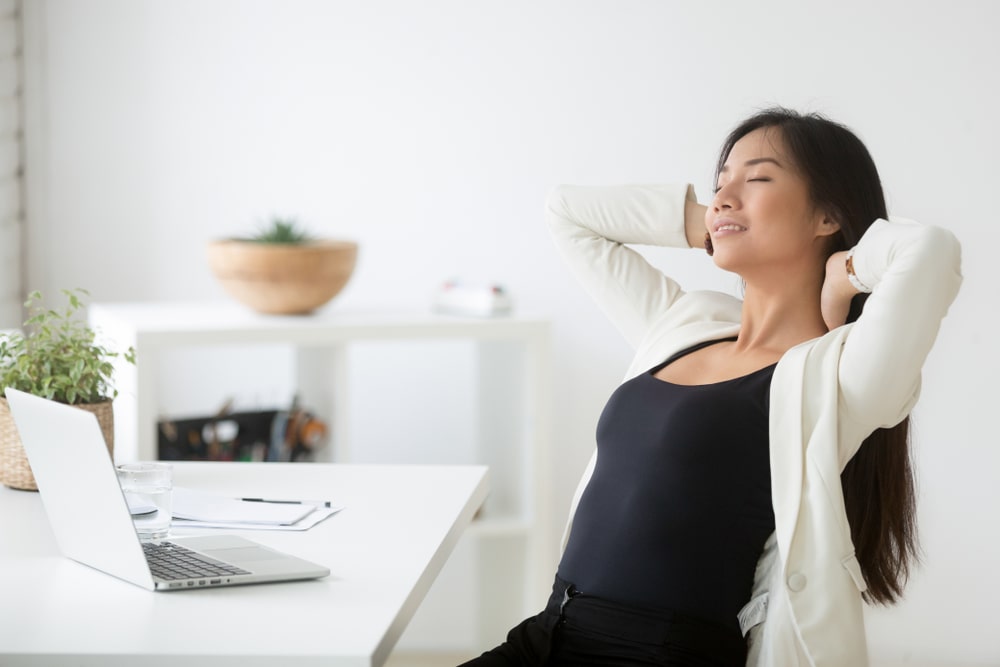 woman managing stress